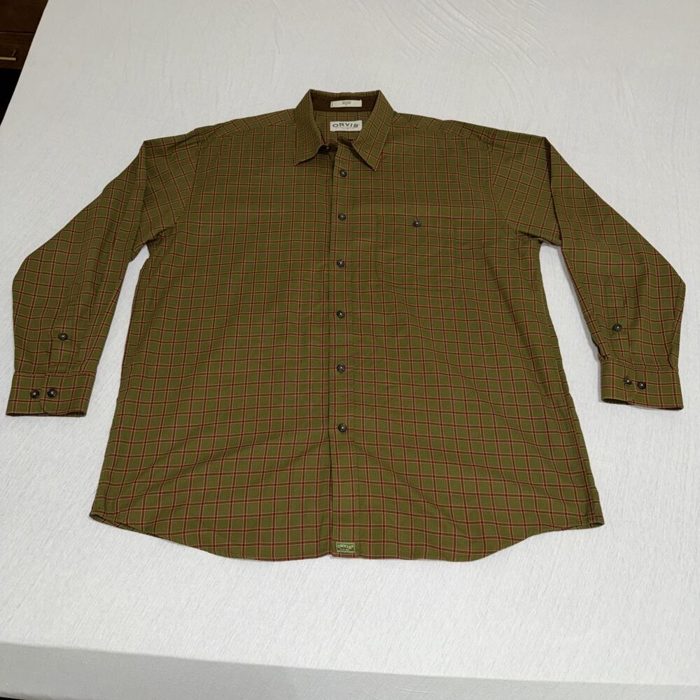 Orvis Button Down LS Shirt Men's XL Multicolor Plaid 100% Cotton (Lot Of 2) - Picture 8 of 12